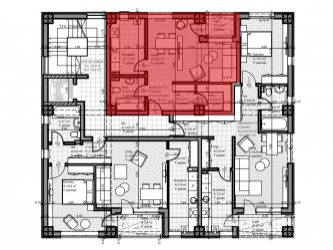 Apartamente cu o cameră tip 1A - poziționare pe etaj